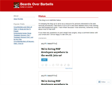 Tablet Screenshot of beardsoverbarbells.com